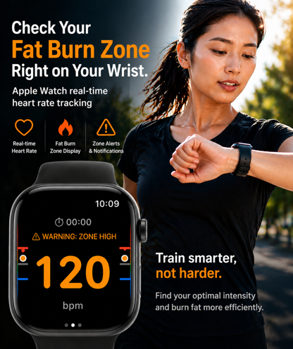 Fat-burning zone tracking on Apple Watch